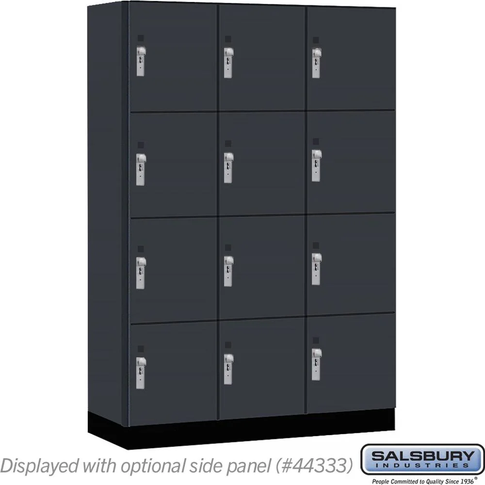 18" Wide Premier Wood Locker - Four Tier-3 Wide - 6 Feet High - 18" Deep by Salsbury - Image 16