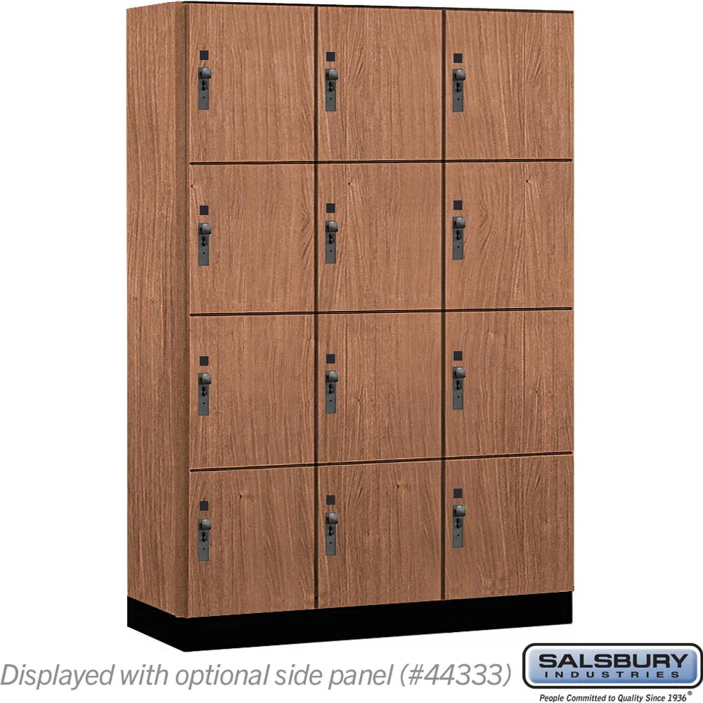 18" Wide Premier Wood Locker - Four Tier-3 Wide - 6 Feet High - 18" Deep by Salsbury - Image 19