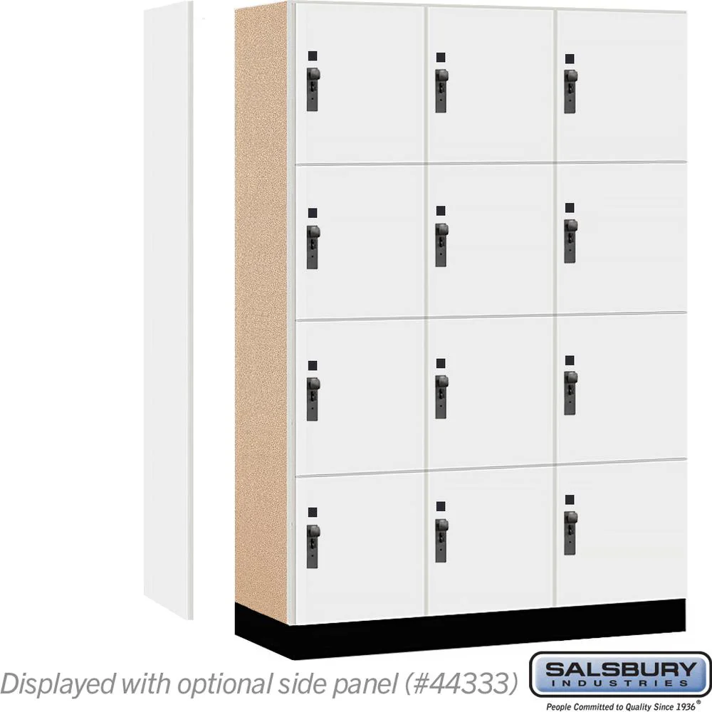 18" Wide Premier Wood Locker - Four Tier-3 Wide - 6 Feet High - 18" Deep by Salsbury - Image 2