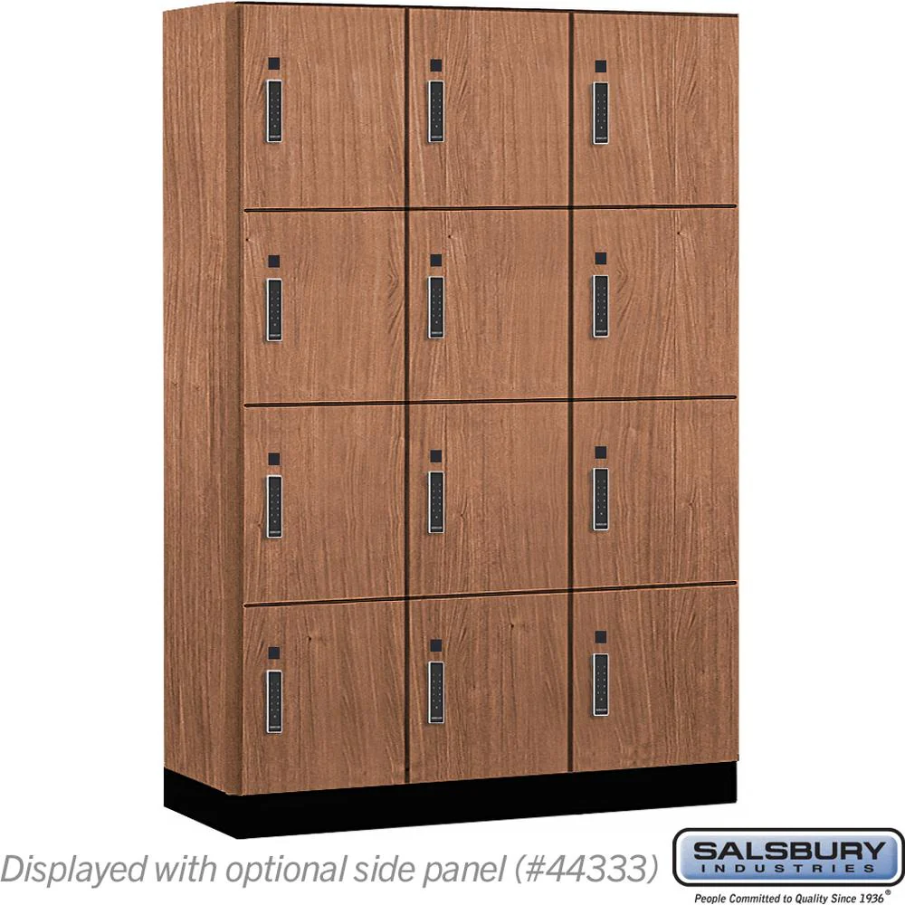18" Wide Premier Wood Locker - Four Tier-3 Wide - 6 Feet High - 18" Deep by Salsbury - Image 20