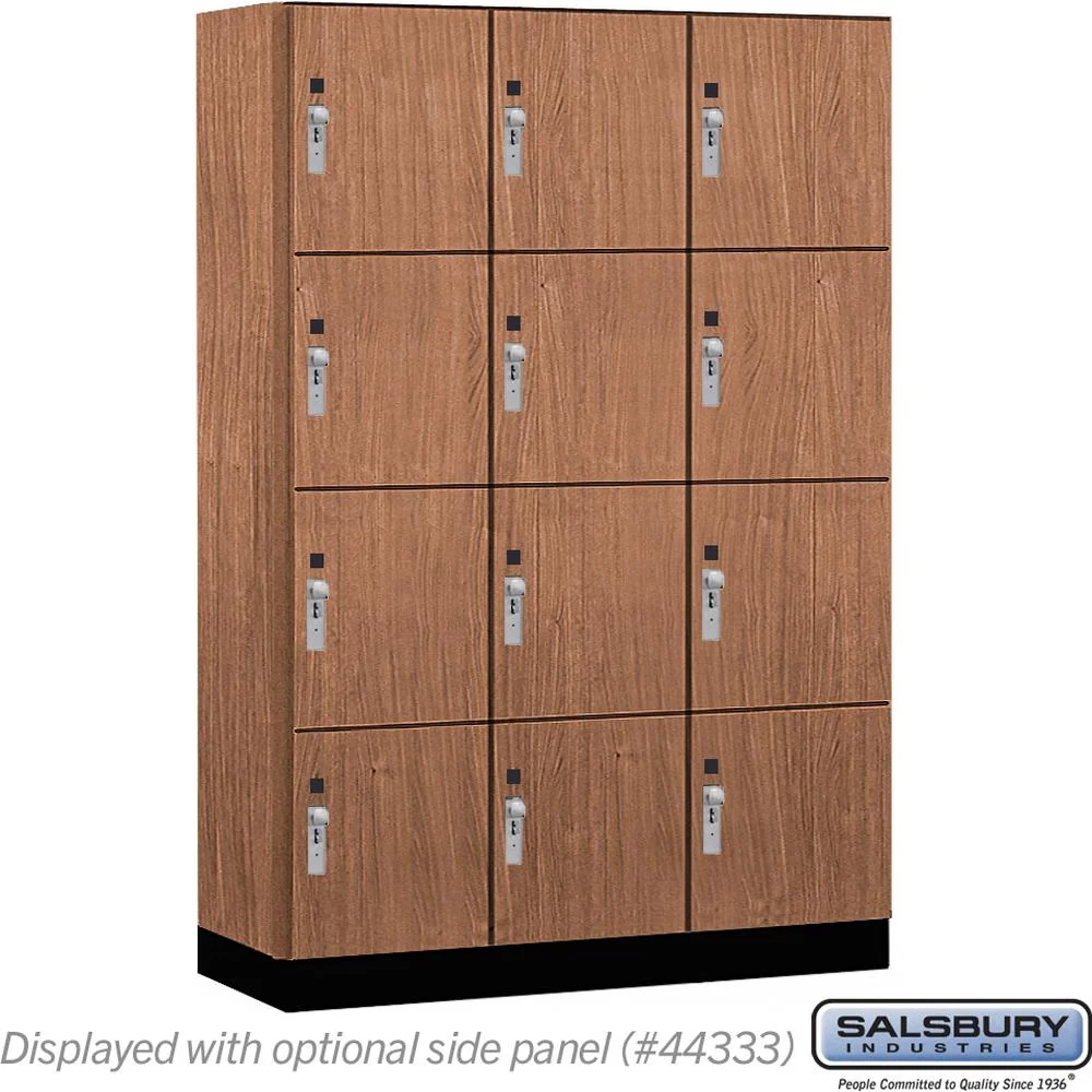 18" Wide Premier Wood Locker - Four Tier-3 Wide - 6 Feet High - 18" Deep by Salsbury - Image 22