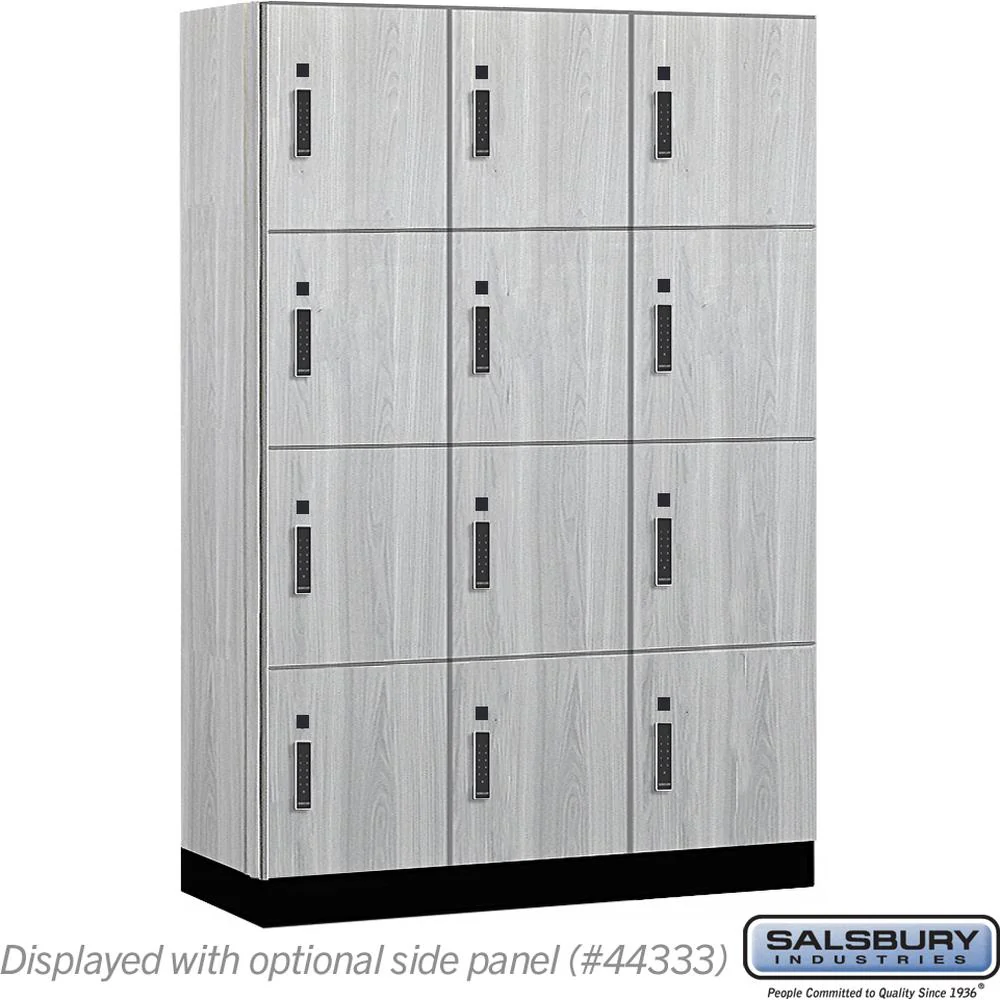 18" Wide Premier Wood Locker - Four Tier-3 Wide - 6 Feet High - 18" Deep by Salsbury - Image 26