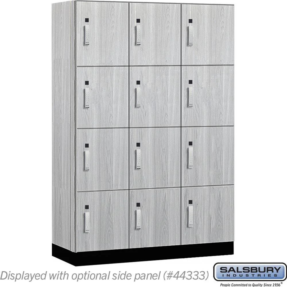 18" Wide Premier Wood Locker - Four Tier-3 Wide - 6 Feet High - 18" Deep by Salsbury - Image 29