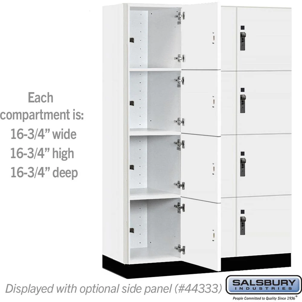 18" Wide Premier Wood Locker - Four Tier-3 Wide - 6 Feet High - 18" Deep by Salsbury - Image 3