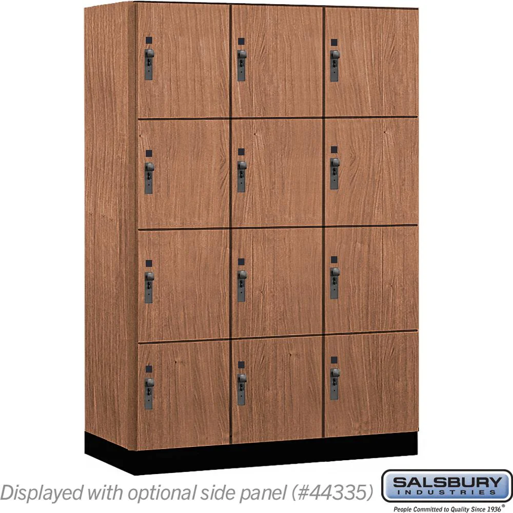 18" Wide Premier Wood Locker - Four Tier-3 Wide - 6 Feet High - 21" Deep by Salsbury - Image 19