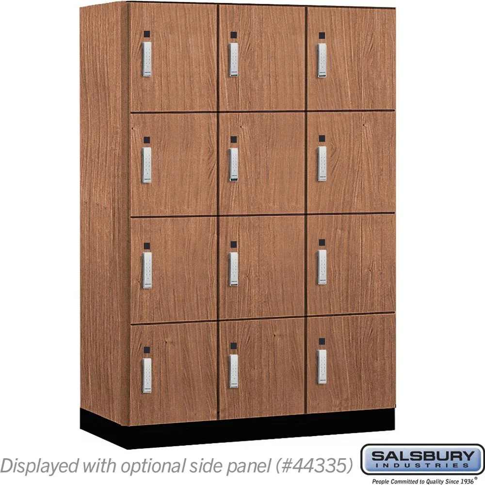 18" Wide Premier Wood Locker - Four Tier-3 Wide - 6 Feet High - 21" Deep by Salsbury - Image 23