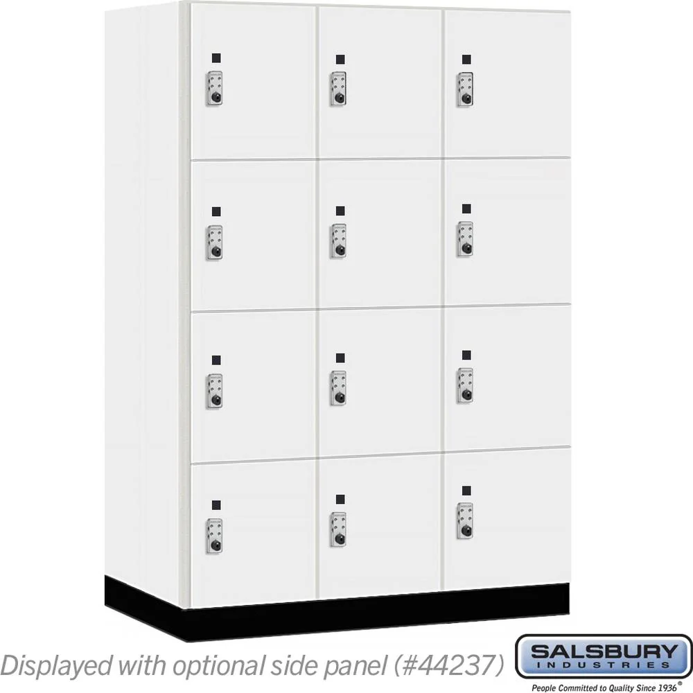 18" Wide Premier Wood Locker - Four Tier-3 Wide - 6 Feet High - 24" Deep by Salsbury - Image 12