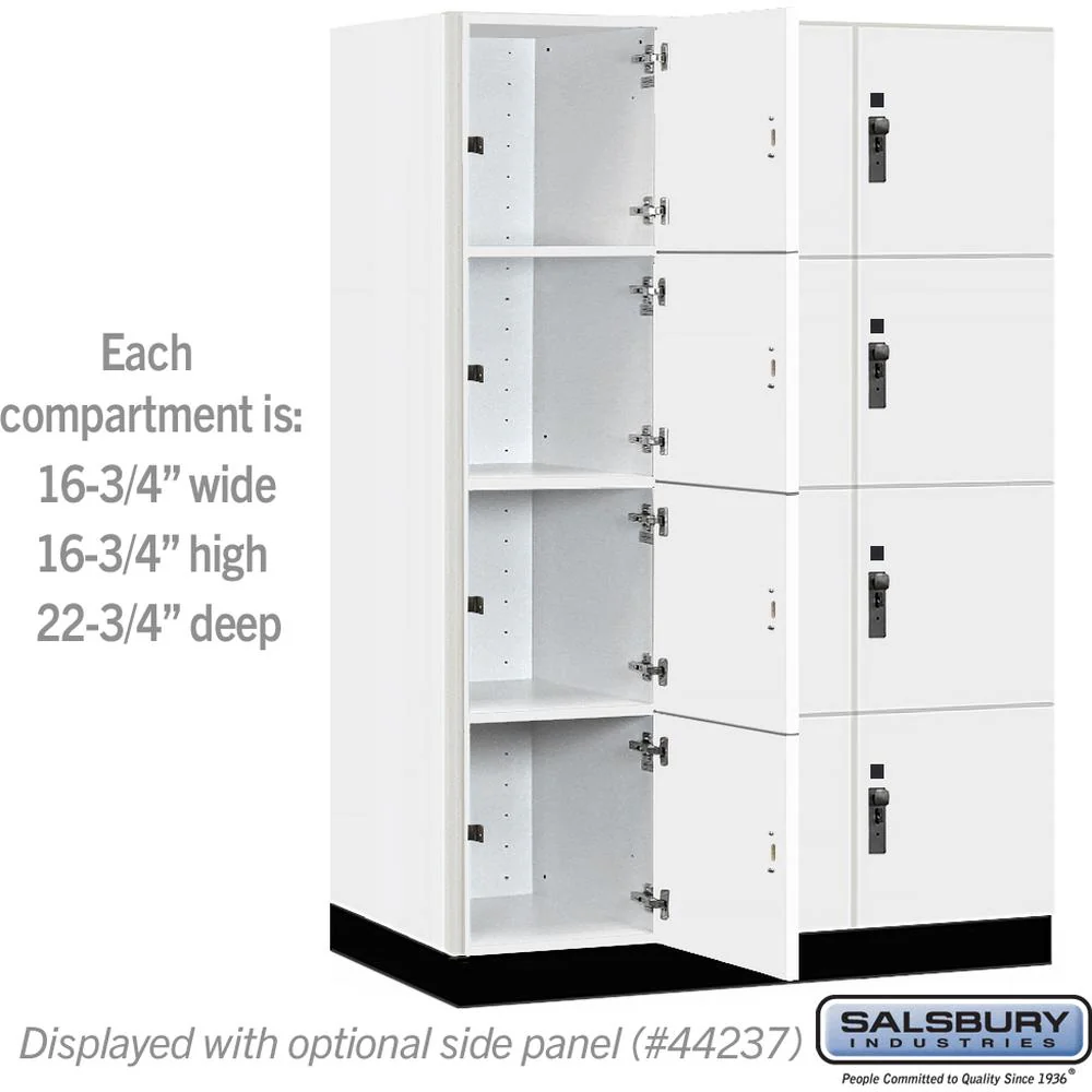 18" Wide Premier Wood Locker - Four Tier-3 Wide - 6 Feet High - 24" Deep by Salsbury - Image 3