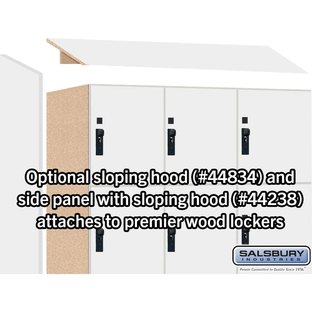 18" Wide Premier Wood Locker - Four Tier-3 Wide - 6 Feet High - 24" Deep by Salsbury - Image 6