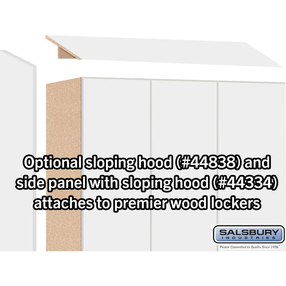 18" Wide Premier Wood Locker - Single Tier - 3 Wide - 6 Feet High - 18" Deep by Salsbury - Image 6