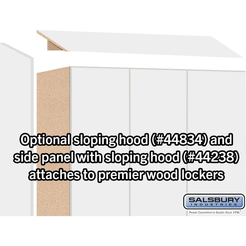 18" Wide Premier Wood Locker - Single Tier - 3 Wide - 6 Feet High - 24" Deep by Salsbury - Image 6