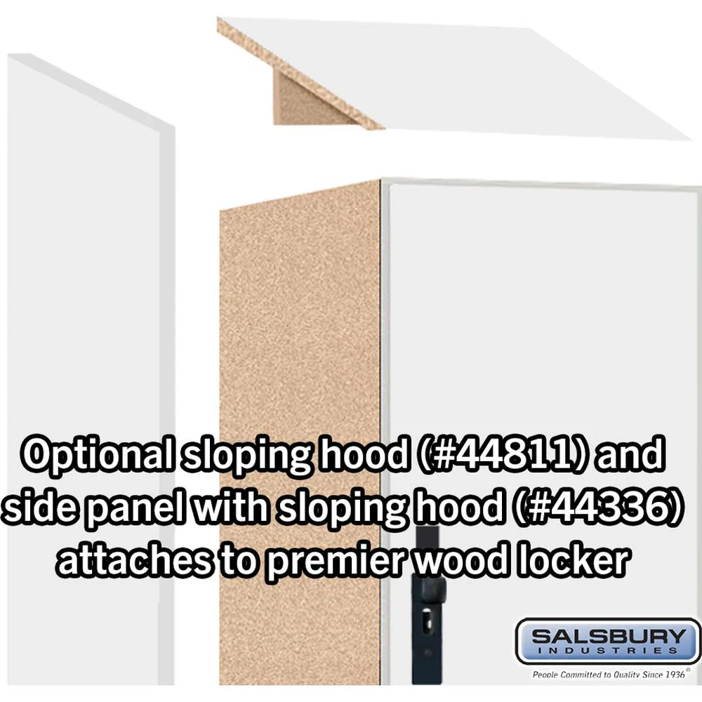 18" Wide Premier Wood Locker - Triple Tier-1 Wide - 6 Feet High - 21" Deep by Salsbury - Image 6