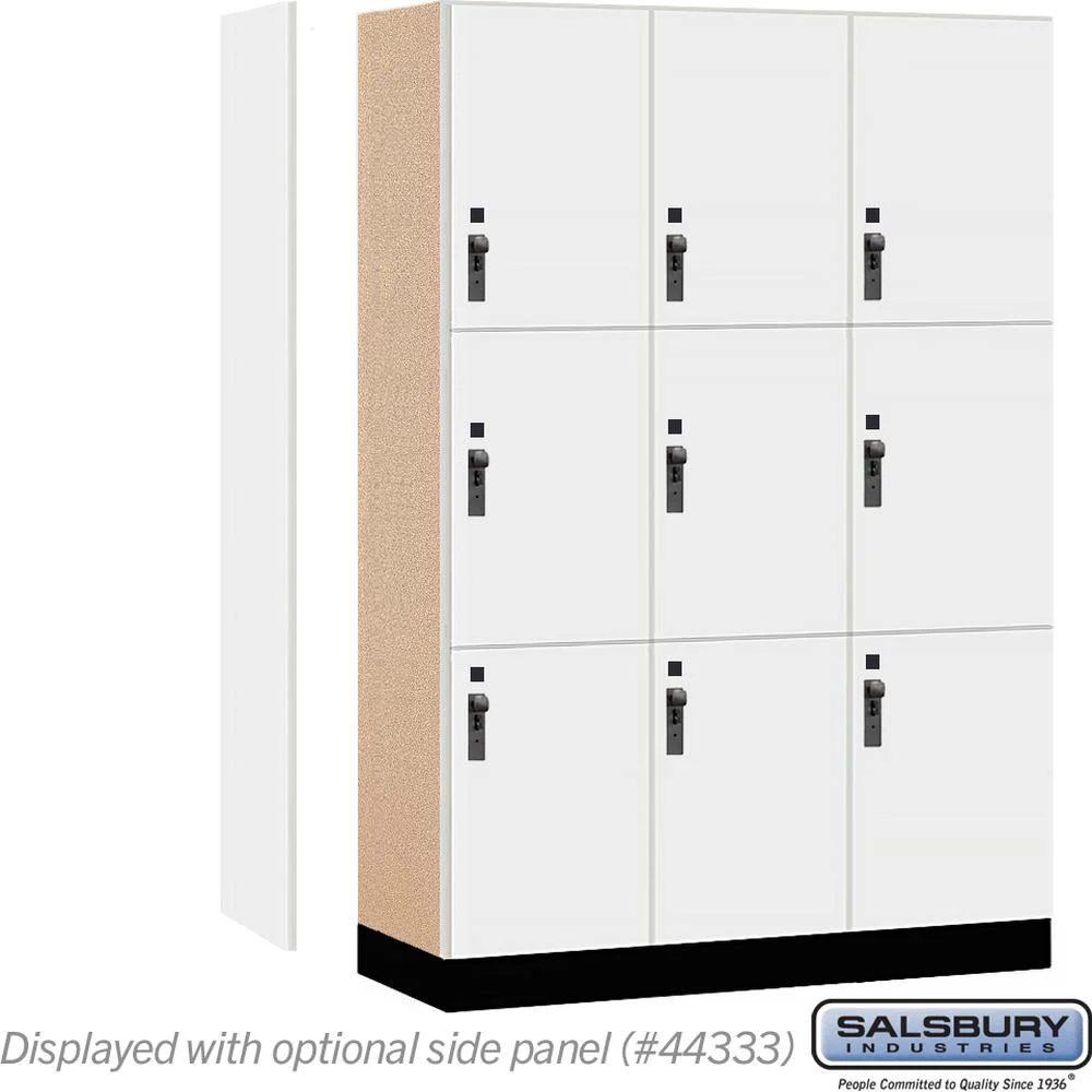 18" Wide Premier Wood Locker - Triple Tier-3 Wide - 6 Feet High - 18" Deep by Salsbury - Image 2