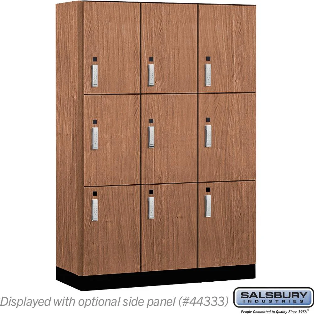 18" Wide Premier Wood Locker - Triple Tier-3 Wide - 6 Feet High - 18" Deep by Salsbury - Image 23