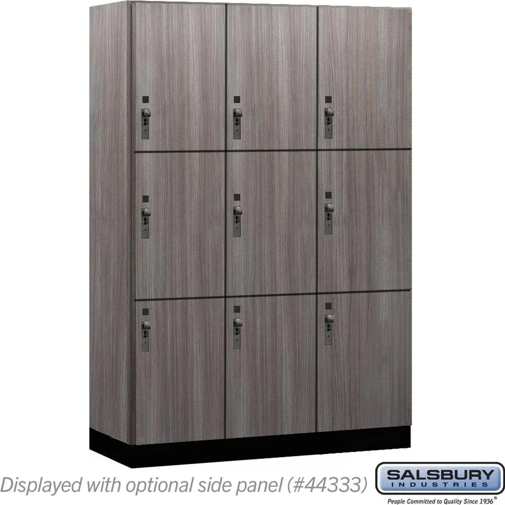 18" Wide Premier Wood Locker - Triple Tier-3 Wide - 6 Feet High - 18" Deep by Salsbury - Image 31