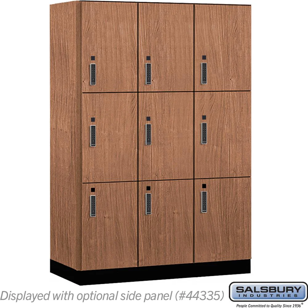 18" Wide Premier Wood Locker - Triple Tier-3 Wide - 6 Feet High - 21" Deep by Salsbury - Image 20