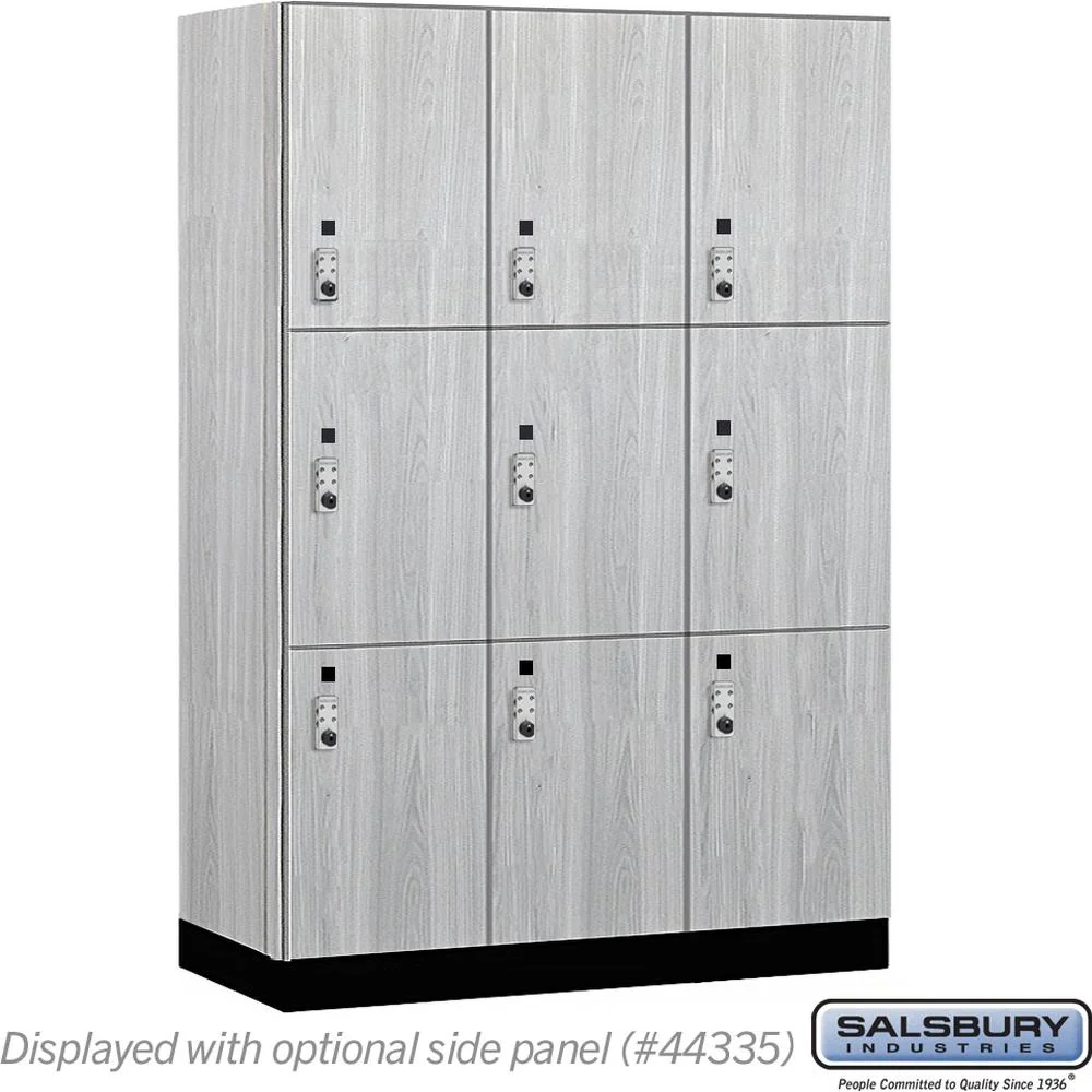18" Wide Premier Wood Locker - Triple Tier-3 Wide - 6 Feet High - 21" Deep by Salsbury - Image 30