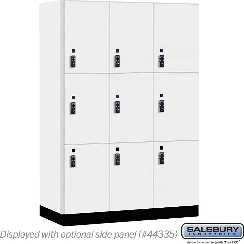18" Wide Premier Wood Locker - Triple Tier-3 Wide - 6 Feet High - 21" Deep by Salsbury - Image 9