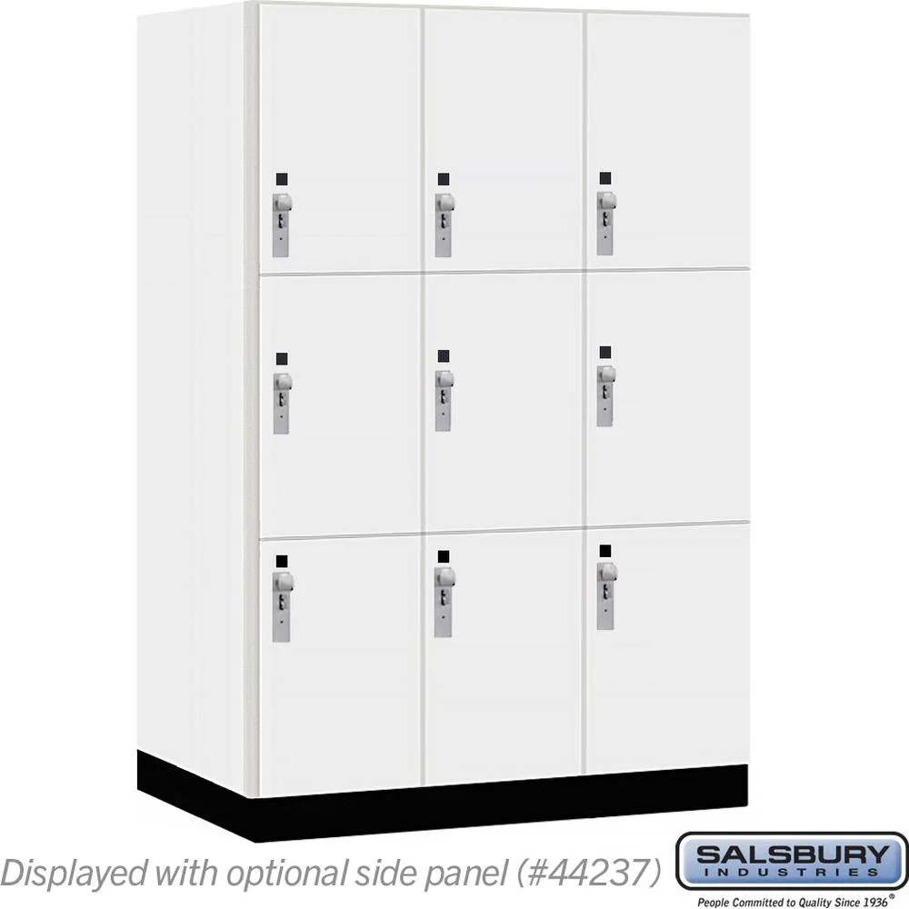 18" Wide Premier Wood Locker - Triple Tier-3 Wide - 6 Feet High - 24" Deep by Salsbury - Image 10