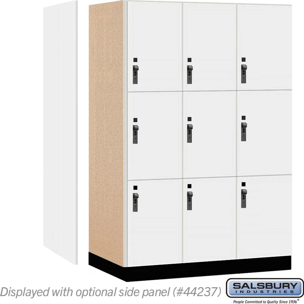 18" Wide Premier Wood Locker - Triple Tier-3 Wide - 6 Feet High - 24" Deep by Salsbury - Image 2