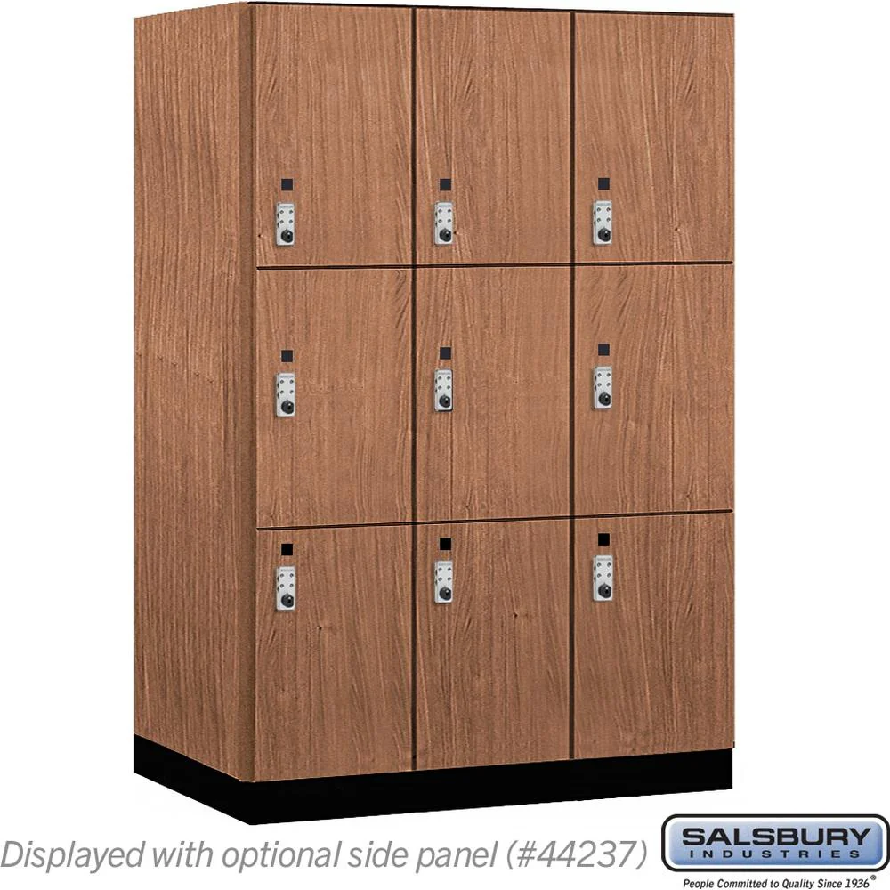 18" Wide Premier Wood Locker - Triple Tier-3 Wide - 6 Feet High - 24" Deep by Salsbury - Image 24
