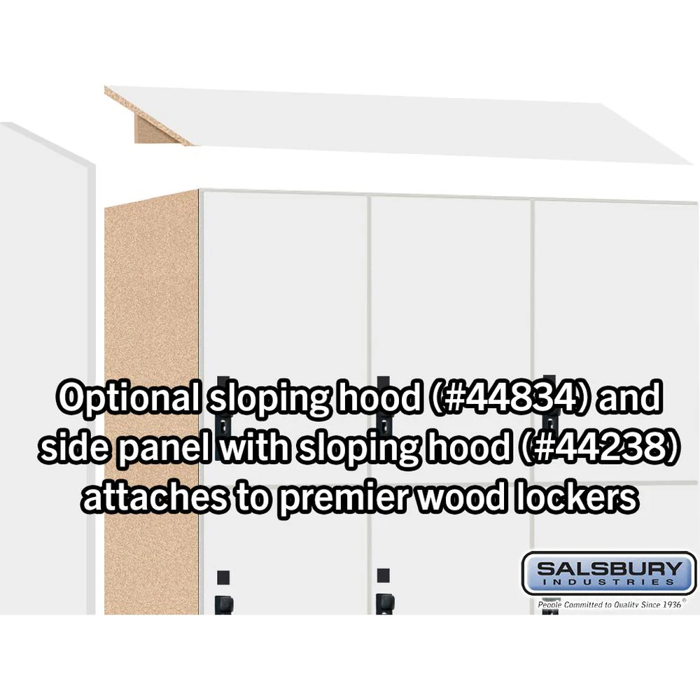 18" Wide Premier Wood Locker - Triple Tier-3 Wide - 6 Feet High - 24" Deep by Salsbury - Image 6