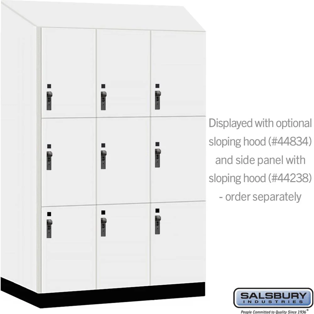 18" Wide Premier Wood Locker - Triple Tier-3 Wide - 6 Feet High - 24" Deep by Salsbury - Image 7