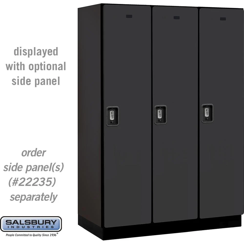 18" Wide Single Tier Designer Wood Locker - 3 Wide - 6 Feet High - 21" Deep by Salsbury - Image 11