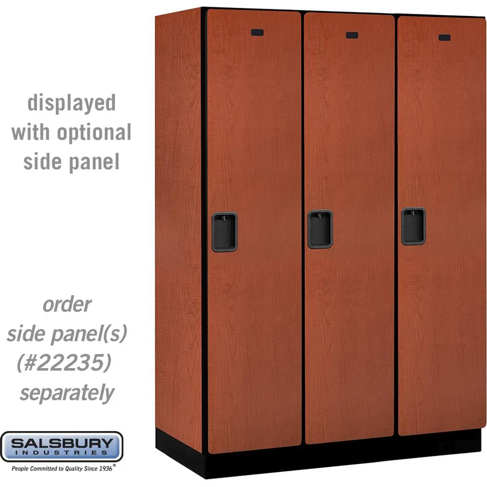 18" Wide Single Tier Designer Wood Locker - 3 Wide - 6 Feet High - 21" Deep by Salsbury - Image 17