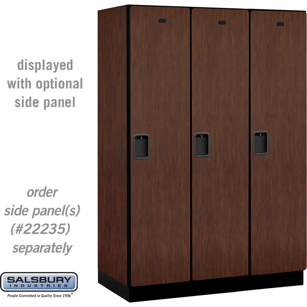 18" Wide Single Tier Designer Wood Locker - 3 Wide - 6 Feet High - 21" Deep by Salsbury - Image 27