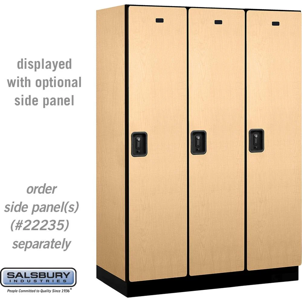 18" Wide Single Tier Designer Wood Locker - 3 Wide - 6 Feet High - 21" Deep by Salsbury - Image 34