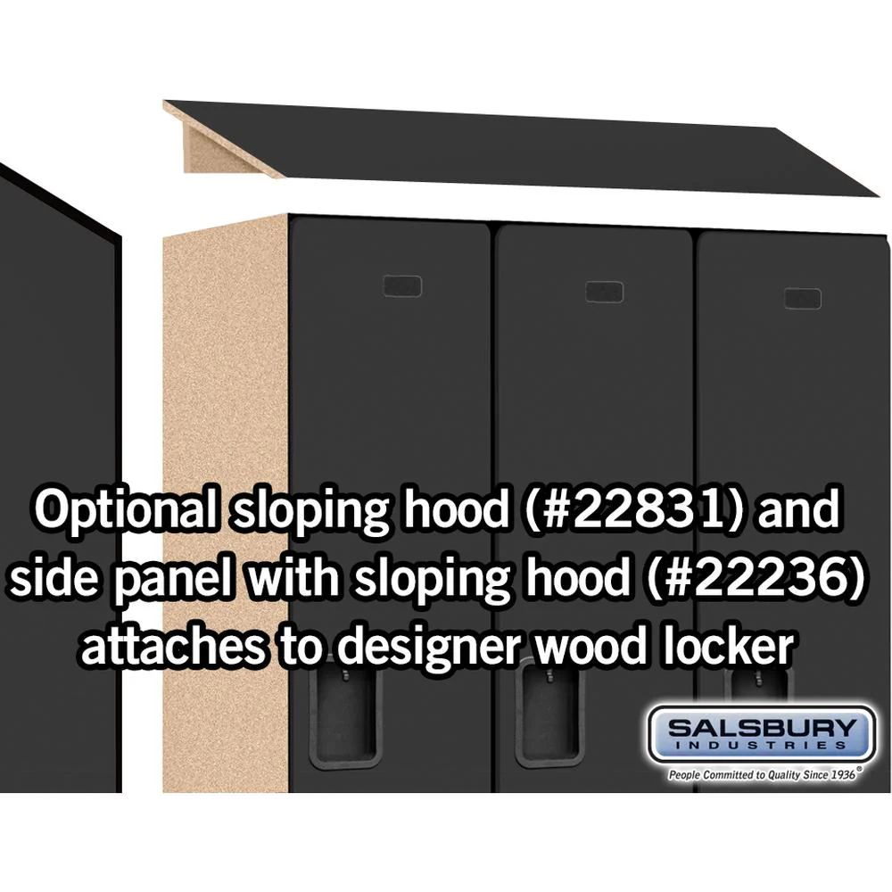 18" Wide Single Tier Designer Wood Locker - 3 Wide - 6 Feet High - 21" Deep by Salsbury - Image 6