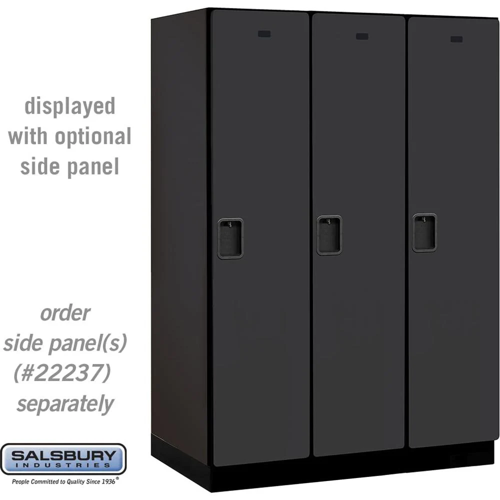 18" Wide Single Tier Designer Wood Locker - 3 Wide - 6 Feet High - 24" Deep by Salsbury
