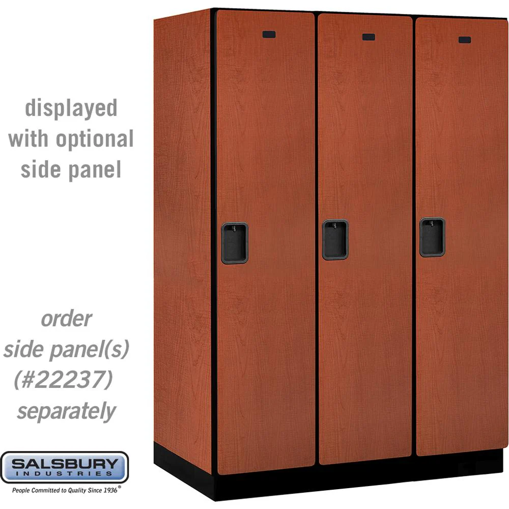 18" Wide Single Tier Designer Wood Locker - 3 Wide - 6 Feet High - 24" Deep by Salsbury - Image 17