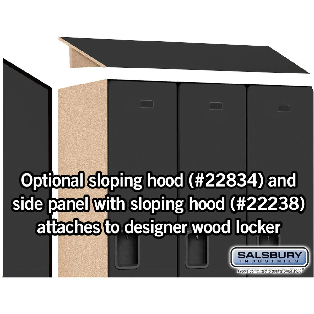 18" Wide Single Tier Designer Wood Locker - 3 Wide - 6 Feet High - 24" Deep by Salsbury - Image 6
