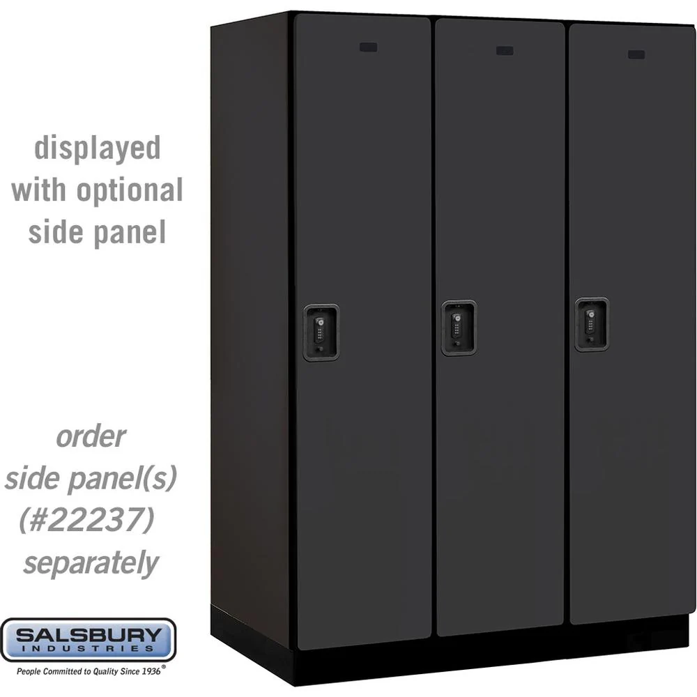 18" Wide Single Tier Designer Wood Locker - 3 Wide - 6 Feet High - 24" Deep by Salsbury - Image 9