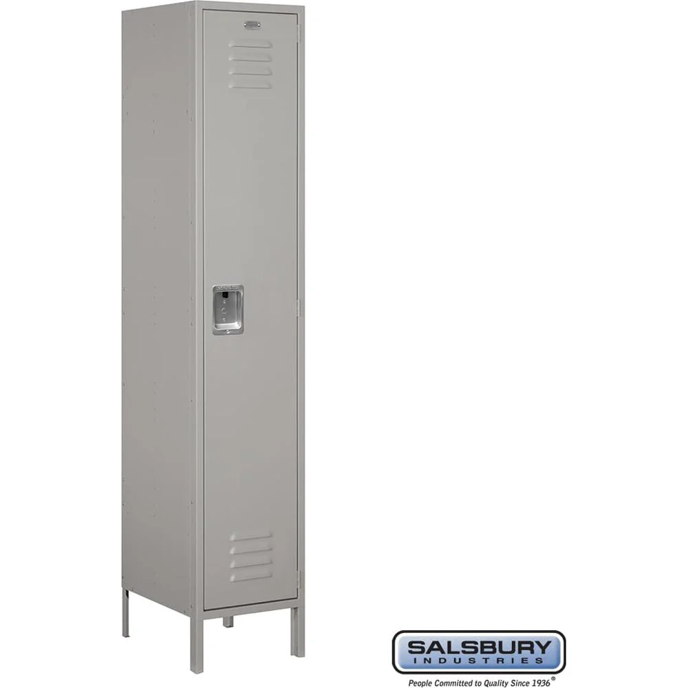 18" Wide Single Tier Standard Metal Locker - 1 Wide - 6 Feet High - 18" Deep by Salsbury - Image 8