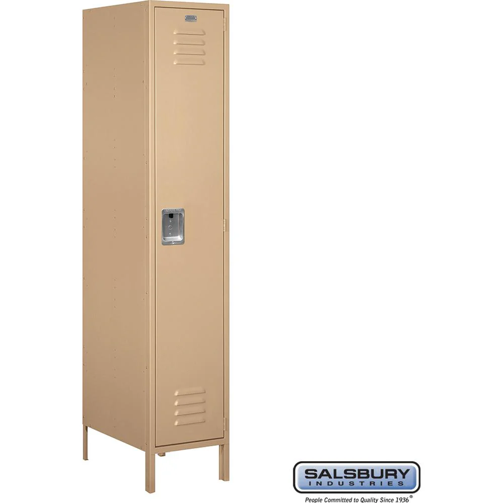 18" Wide Single Tier Standard Metal Locker - 1 Wide - 6 Feet High - 21" Deep by Salsbury - Image 10