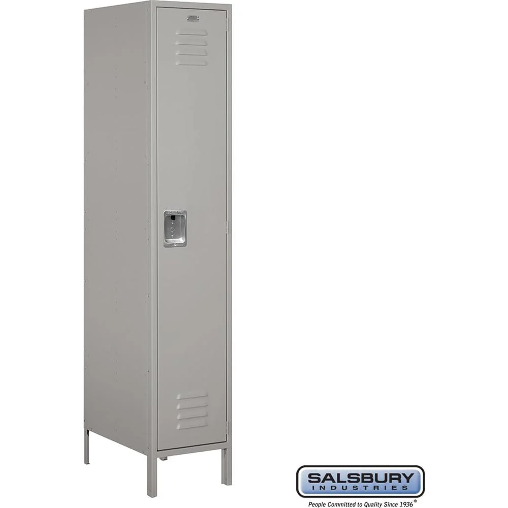 18" Wide Single Tier Standard Metal Locker - 1 Wide - 6 Feet High - 21" Deep by Salsbury - Image 8