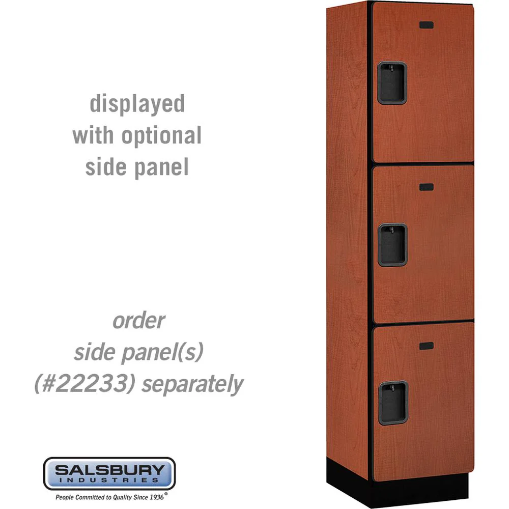 18" Wide Triple Tier Designer Wood Locker - 1 Wide - 6 Feet High - 18" Deep by Salsbury - Image 17