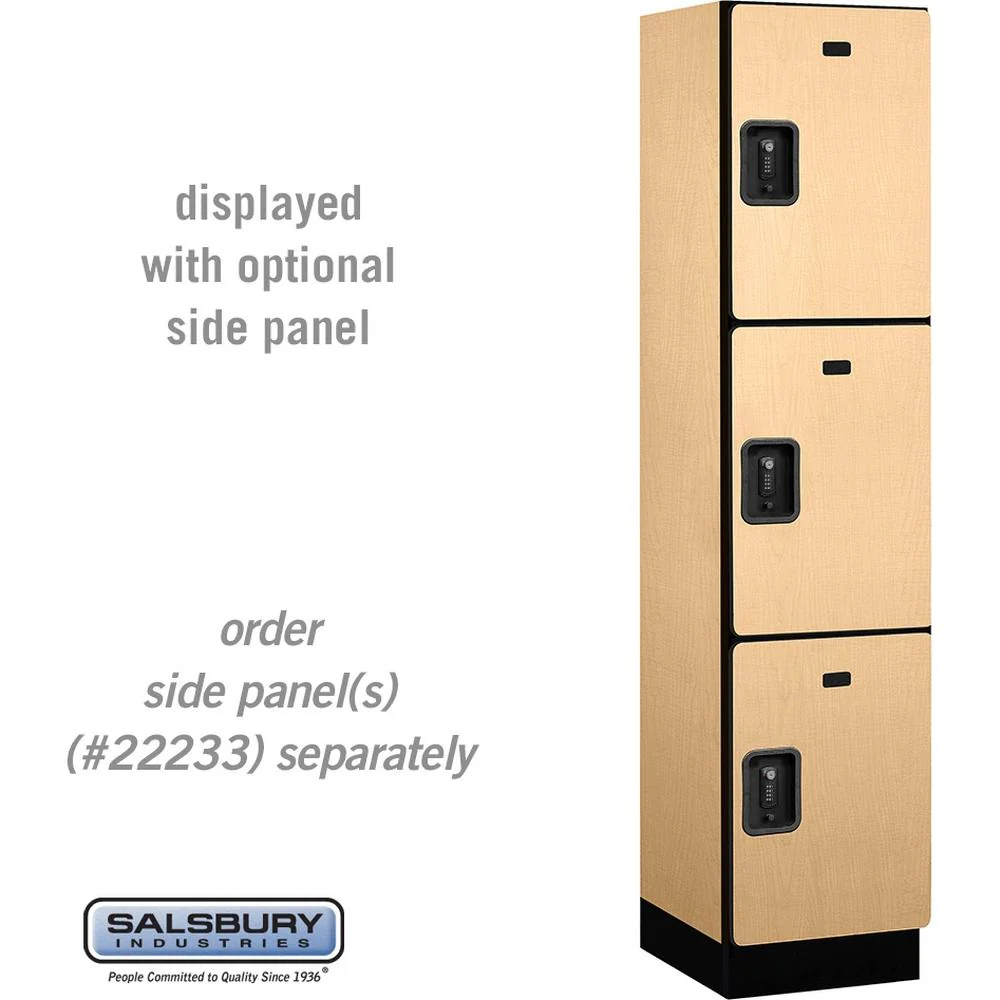 18" Wide Triple Tier Designer Wood Locker - 1 Wide - 6 Feet High - 18" Deep by Salsbury - Image 34