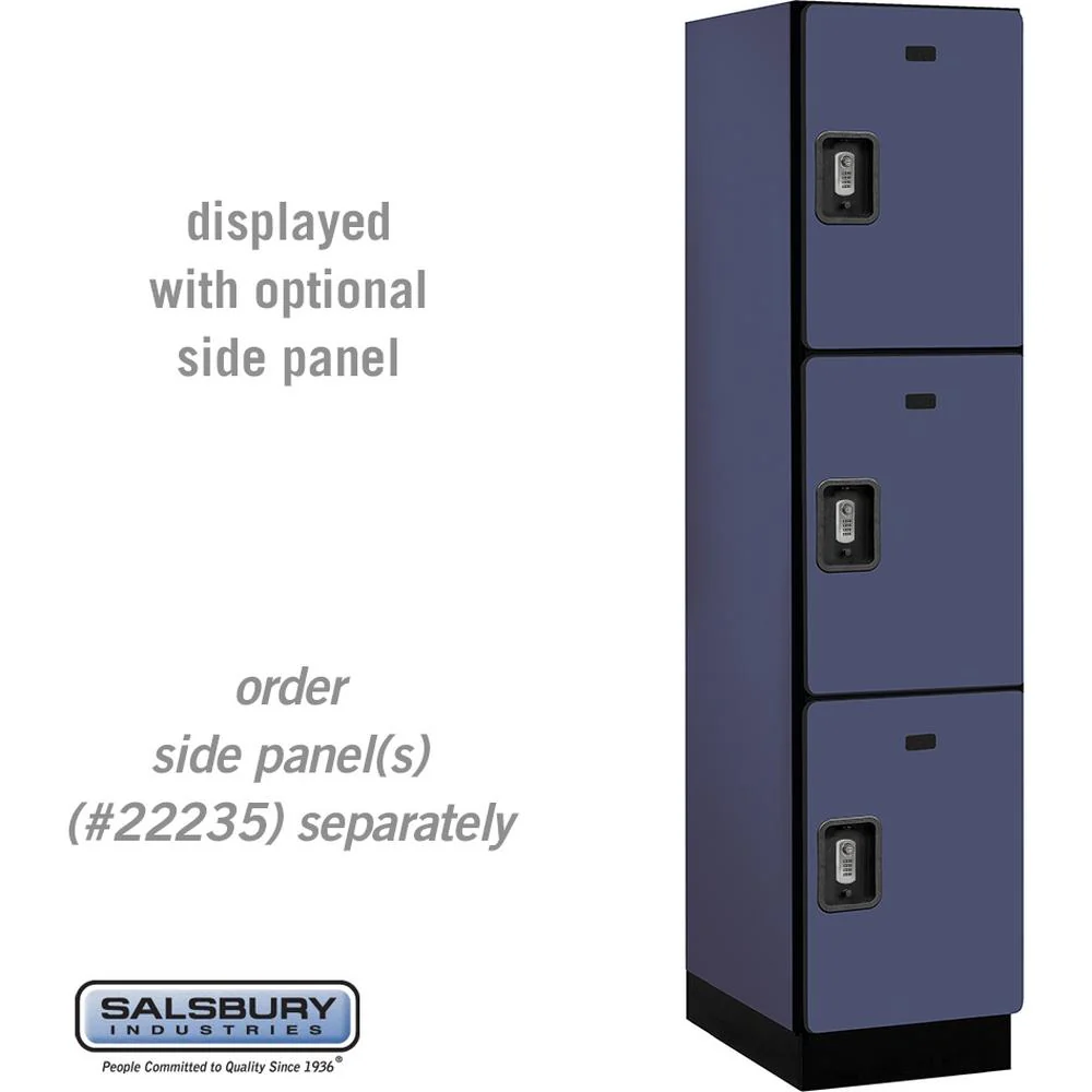 18" Wide Triple Tier Designer Wood Locker - 1 Wide - 6 Feet High - 21" Deep by Salsbury - Image 16