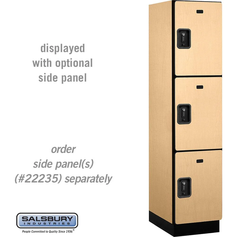 18" Wide Triple Tier Designer Wood Locker - 1 Wide - 6 Feet High - 21" Deep by Salsbury - Image 34