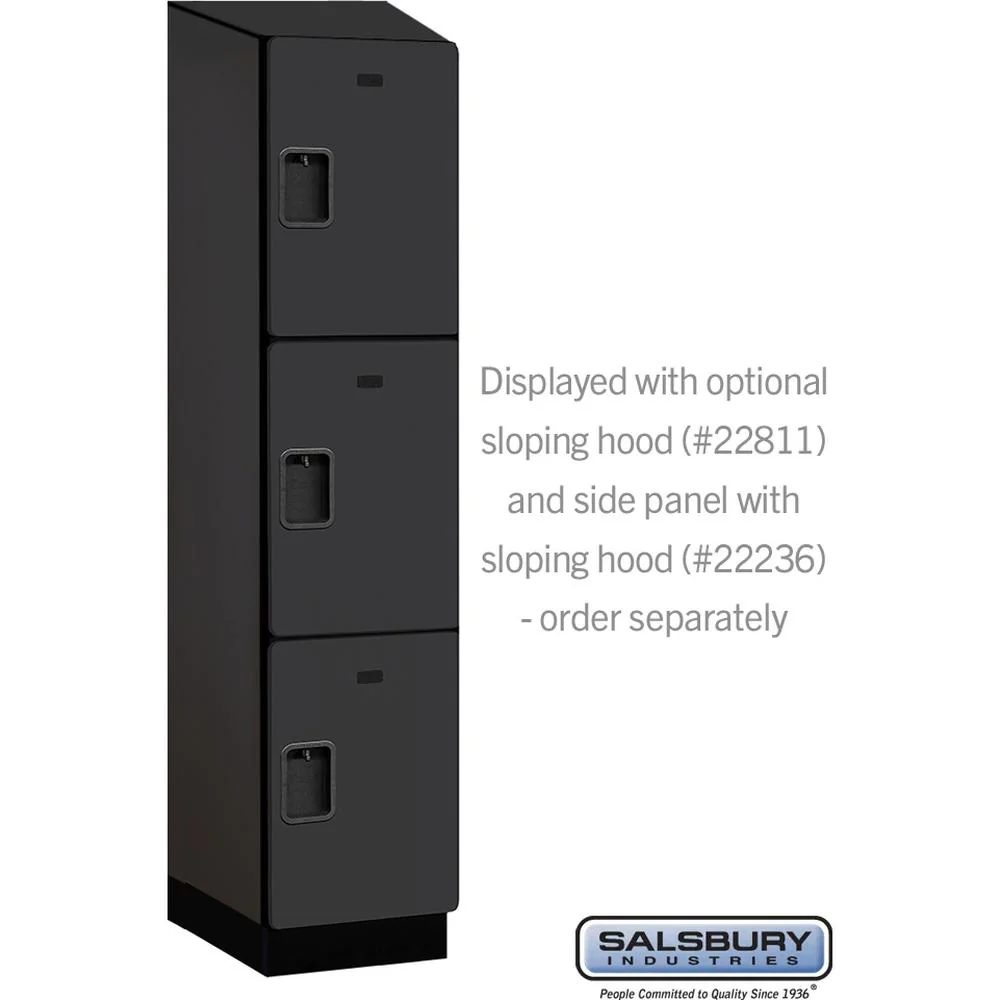 18" Wide Triple Tier Designer Wood Locker - 1 Wide - 6 Feet High - 21" Deep by Salsbury - Image 7