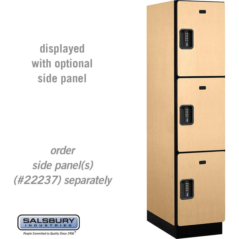 18" Wide Triple Tier Designer Wood Locker - 1 Wide - 6 Feet High - 24" Deep by Salsbury - Image 33