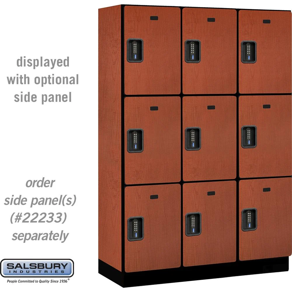 18" Wide Triple Tier Designer Wood Locker - 3 Wide - 6 Feet High - 18" Deep by Salsbury - Image 18