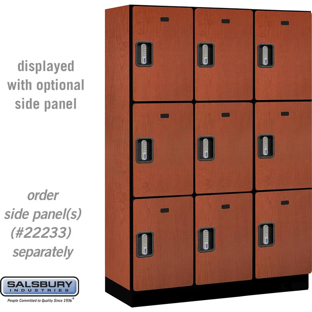 18" Wide Triple Tier Designer Wood Locker - 3 Wide - 6 Feet High - 18" Deep by Salsbury - Image 20