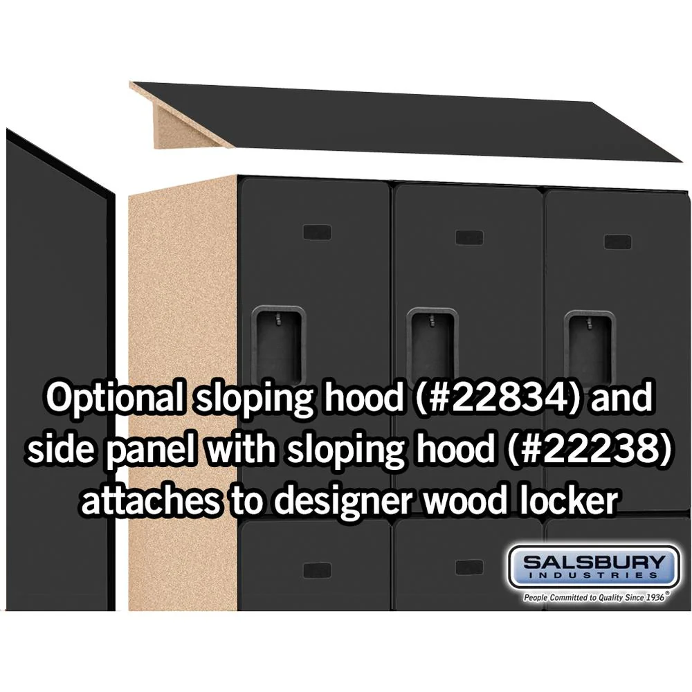 18" Wide Triple Tier Designer Wood Locker - 3 Wide - 6 Feet High - 24" Deep by Salsbury - Image 6