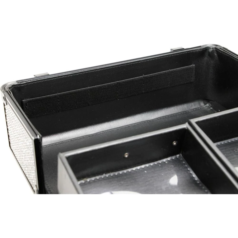 2-Tier Professional Cosmetic Case with Accordion Trays - Black by TruCase - Image 9