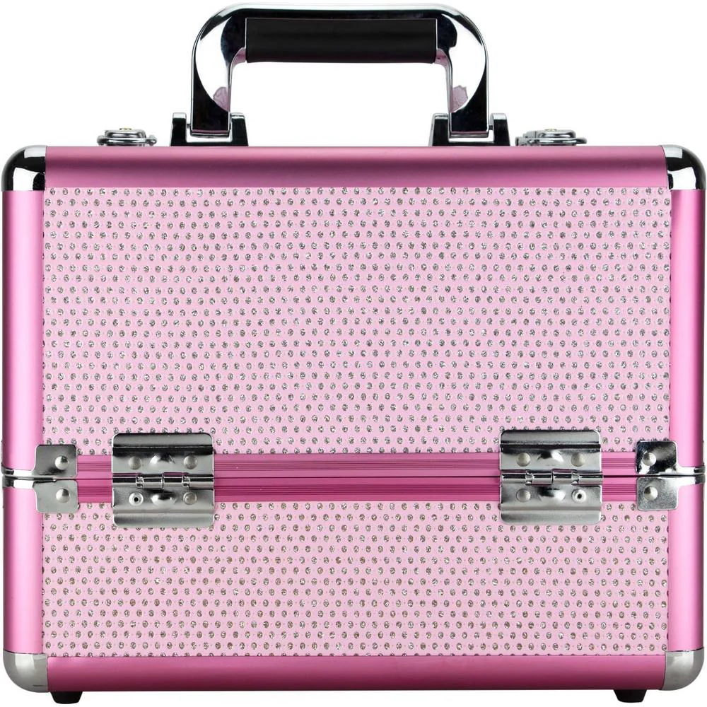 2-Tier Professional Cosmetic Case with Accordion Trays - Pink by TruCase - Image 2